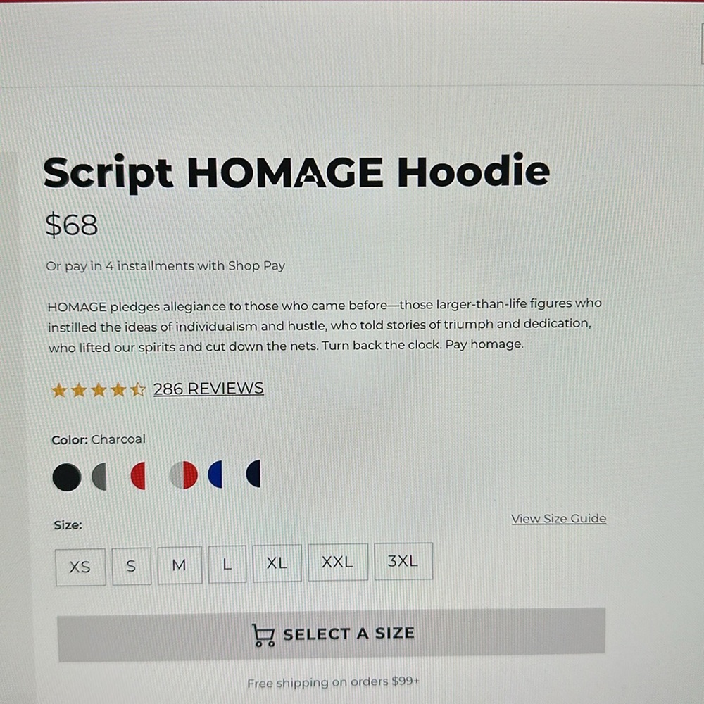 Homage Hoodie *Missing String* - image 2